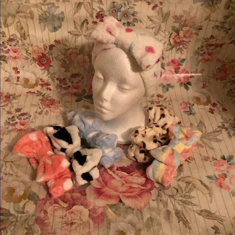 Spa Headband, Bow Hair Band Women Facial Makeup